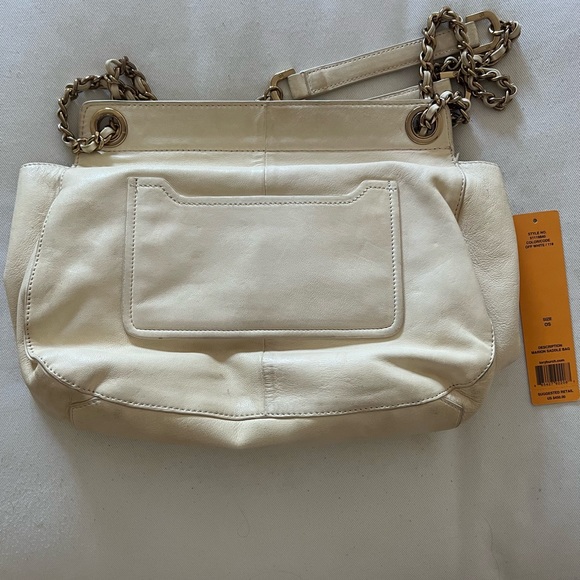 Tory Burch off white saddle bag purse - Picture 3 of 5
